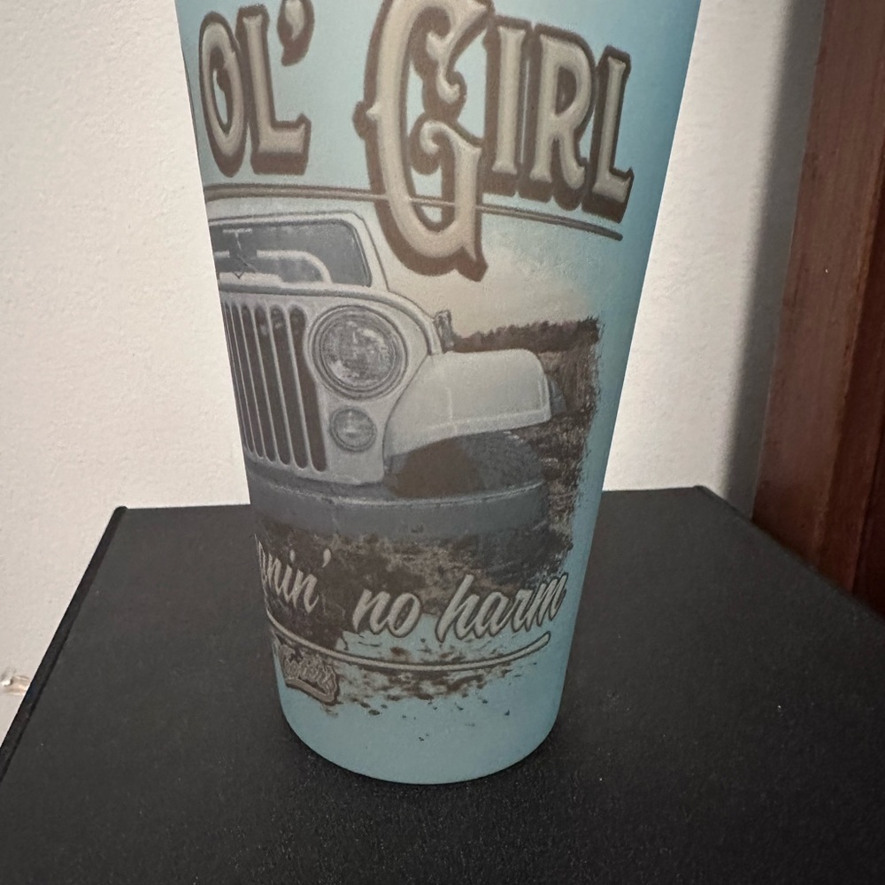 Vintage “Good Ol’ Girl” Jeep Frosted Pint Glass – Dukes of Hazard